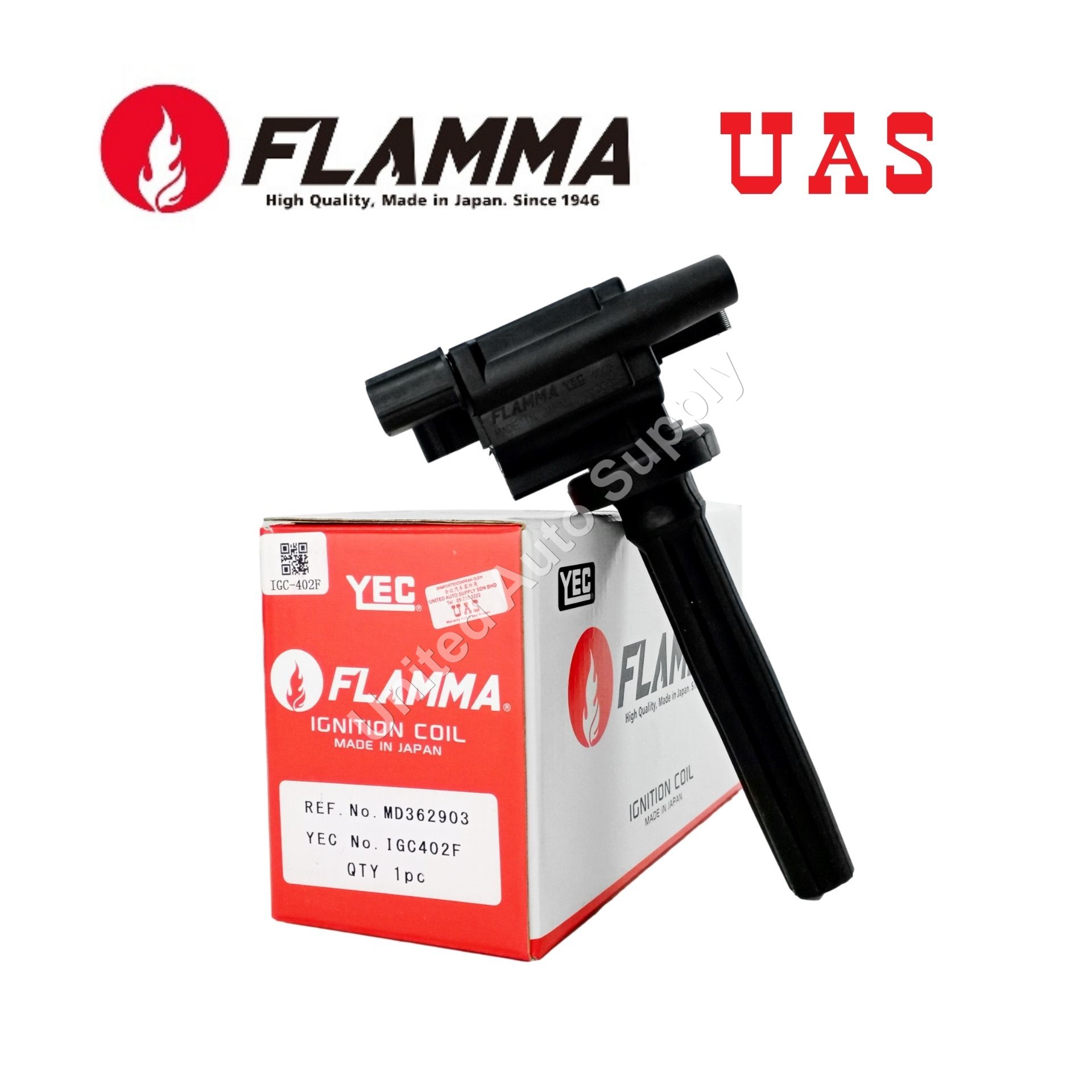 YEC Flamma Ignition Plug Coil IGC402F for PROTON Waja MMC